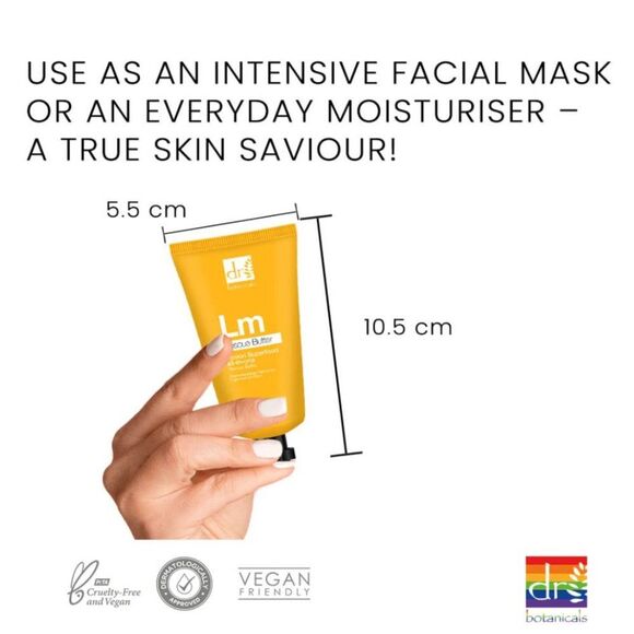 NIB 2 Dr Botanicals Lemon Superfood All-In-One Dry Skin Rescue Butter Skin Balm - Picture 5 of 14